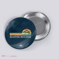 Master Builder Block Building Adults Birthday Gift Button thumb 0