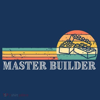 Master Builder Block Building Adults Birthday Gift Button