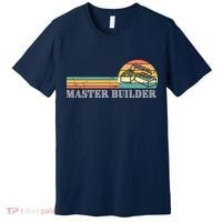 Master Builder Block Building Adults Birthday Gift Premium T-Shirt thumb 0