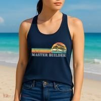 Master Builder Block Building Adults Birthday Gift Women's Tank Top thumb 2