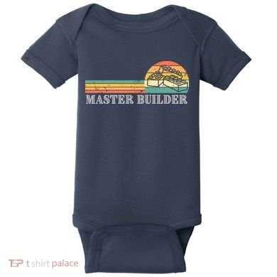 Master Builder Block Building Adults Birthday Gift Baby Bodysuit