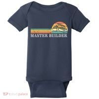 Master Builder Block Building Adults Birthday Gift Baby Bodysuit thumb 0