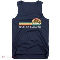 Master Builder Block Building Adults Birthday Gift Tank Top thumb 0