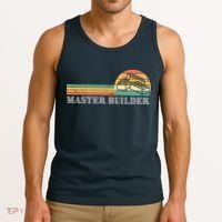 Master Builder Block Building Adults Birthday Gift Tank Top thumb 3