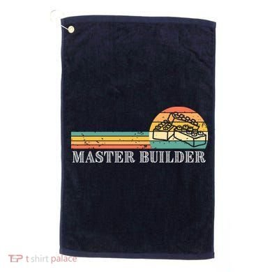 Master Builder Block Building Adults Birthday Gift Golf Towel