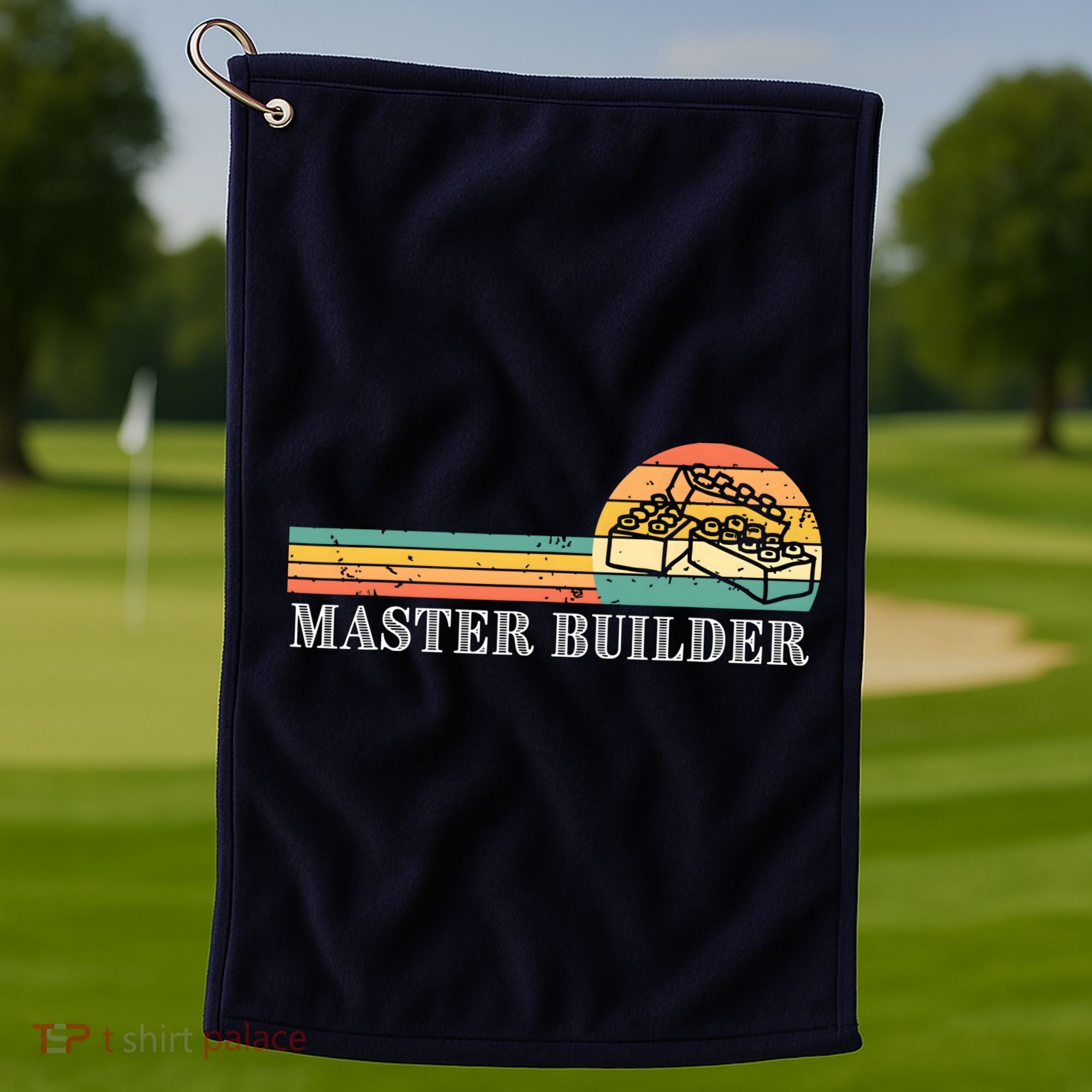 Master Builder Block Building Adults Birthday Gift Golf Towel
