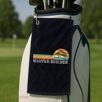 Master Builder Block Building Adults Birthday Gift Golf Towel thumb 2