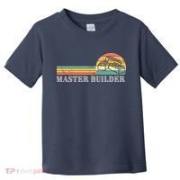Master Builder Block Building Adults Birthday Gift Toddler T-Shirt thumb 0