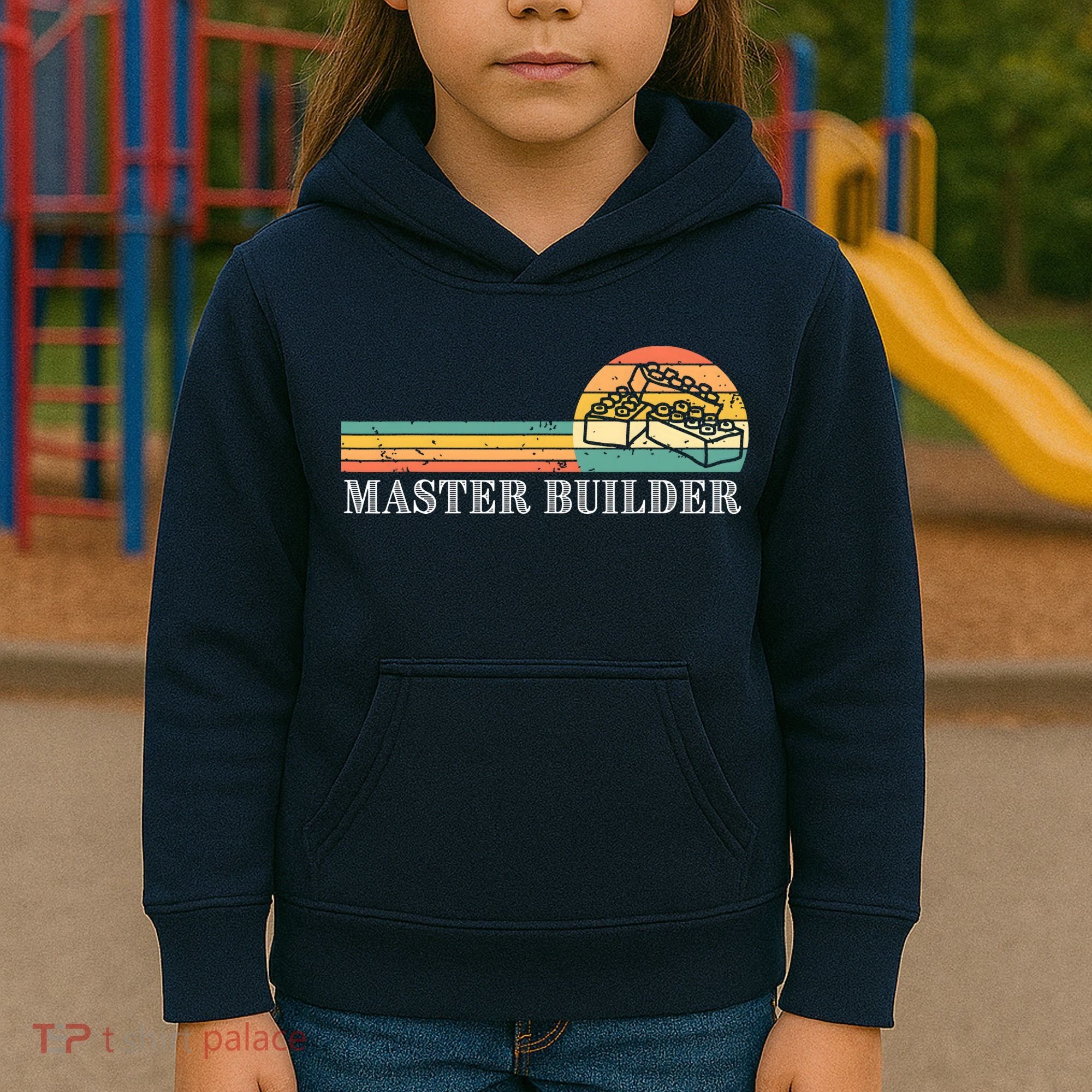 Master Builder Block Building Adults Birthday Gift Kids Hoodie