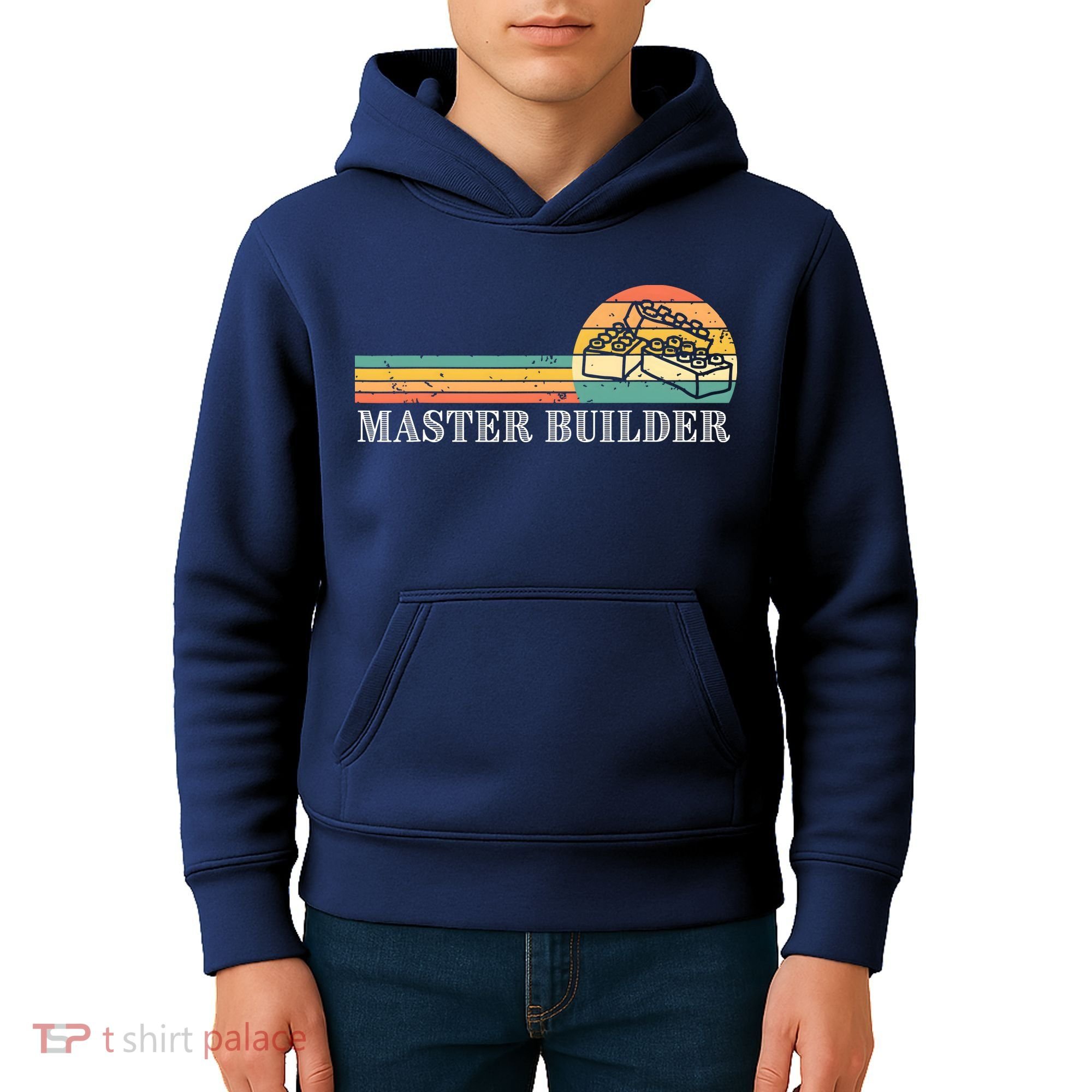 Master Builder Block Building Adults Birthday Gift Kids Hoodie