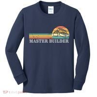 Master Builder Block Building Adults Birthday Gift Kids Long Sleeve Shirt thumb 0