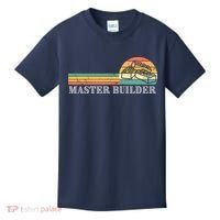 Master Builder Block Building Adults Birthday Gift Kids T-Shirt thumb 0