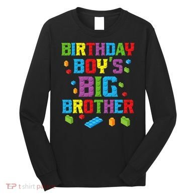 Master Builder Birthday BigBrother Building Blocks Long Sleeve Shirt