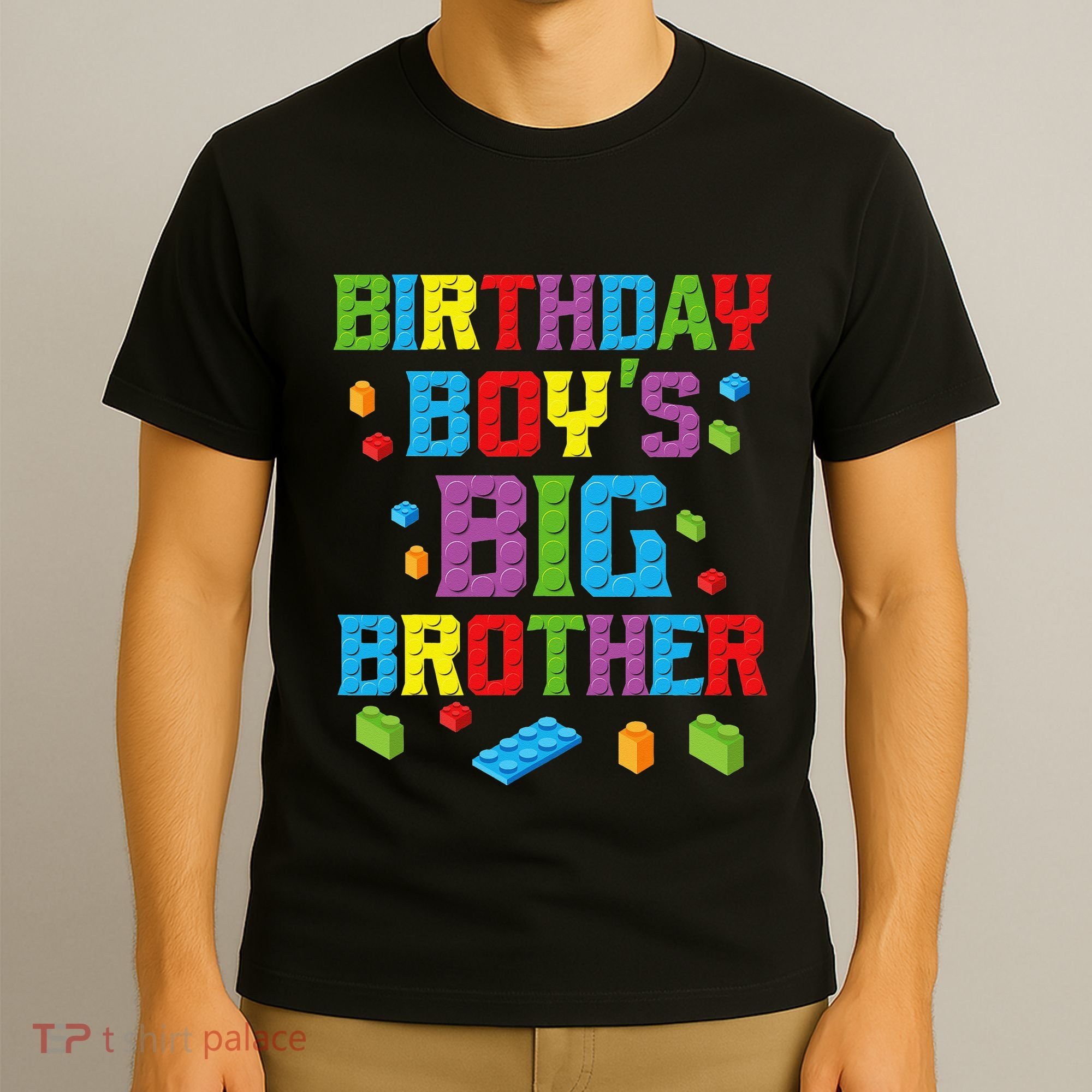 Master Builder Birthday BigBrother Building Blocks T-Shirt