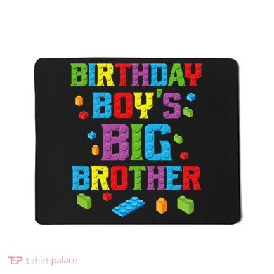 Master Builder Birthday BigBrother Building Blocks Mousepad