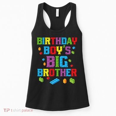 Master Builder Birthday BigBrother Building Blocks Women's Tank Top