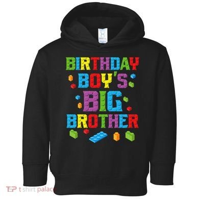 Master Builder Birthday BigBrother Building Blocks Toddler Hoodie
