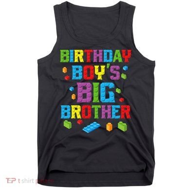 Master Builder Birthday BigBrother Building Blocks Tank Top