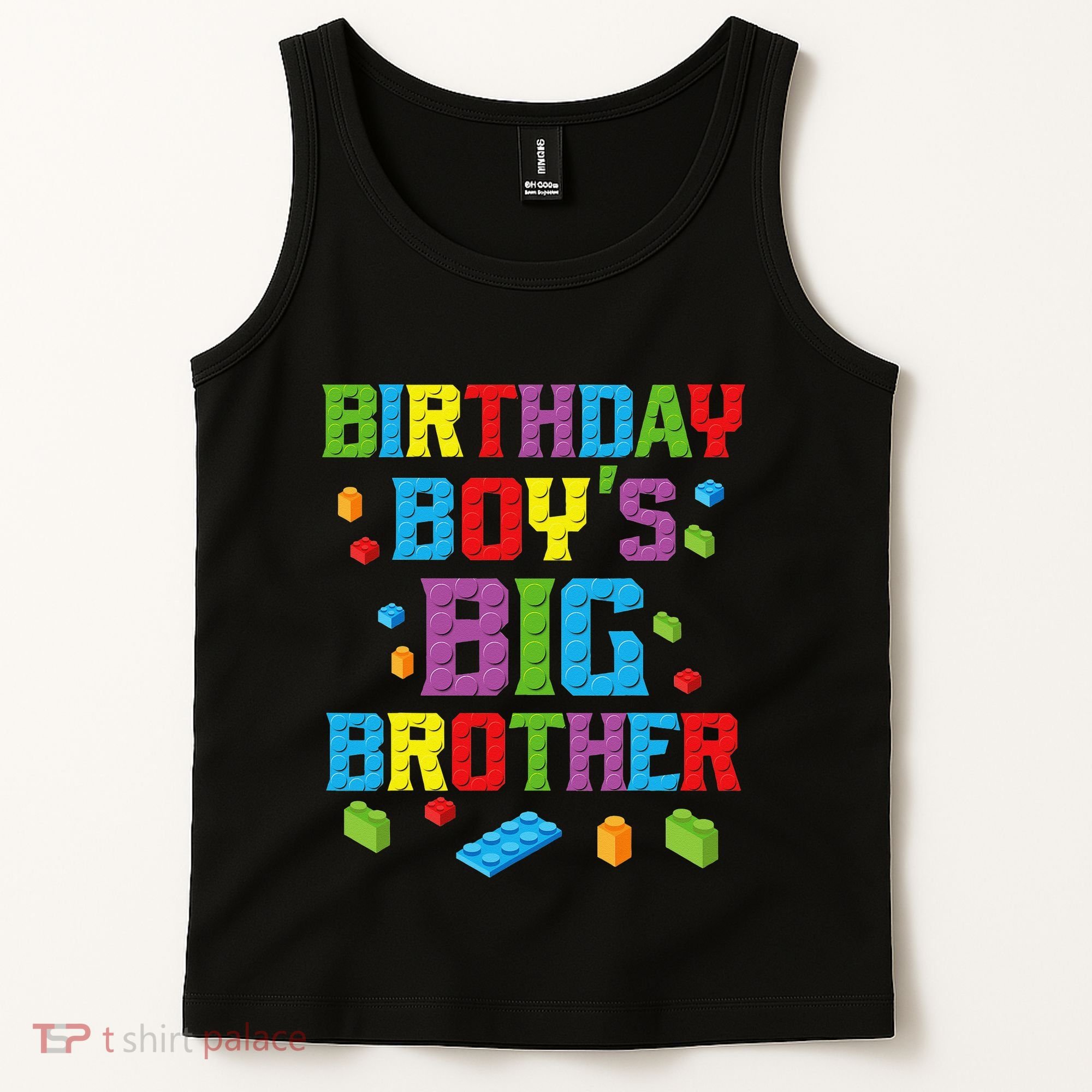 Master Builder Birthday BigBrother Building Blocks Tank Top