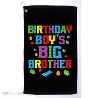 Master Builder Birthday BigBrother Building Blocks Golf Towel thumb 0