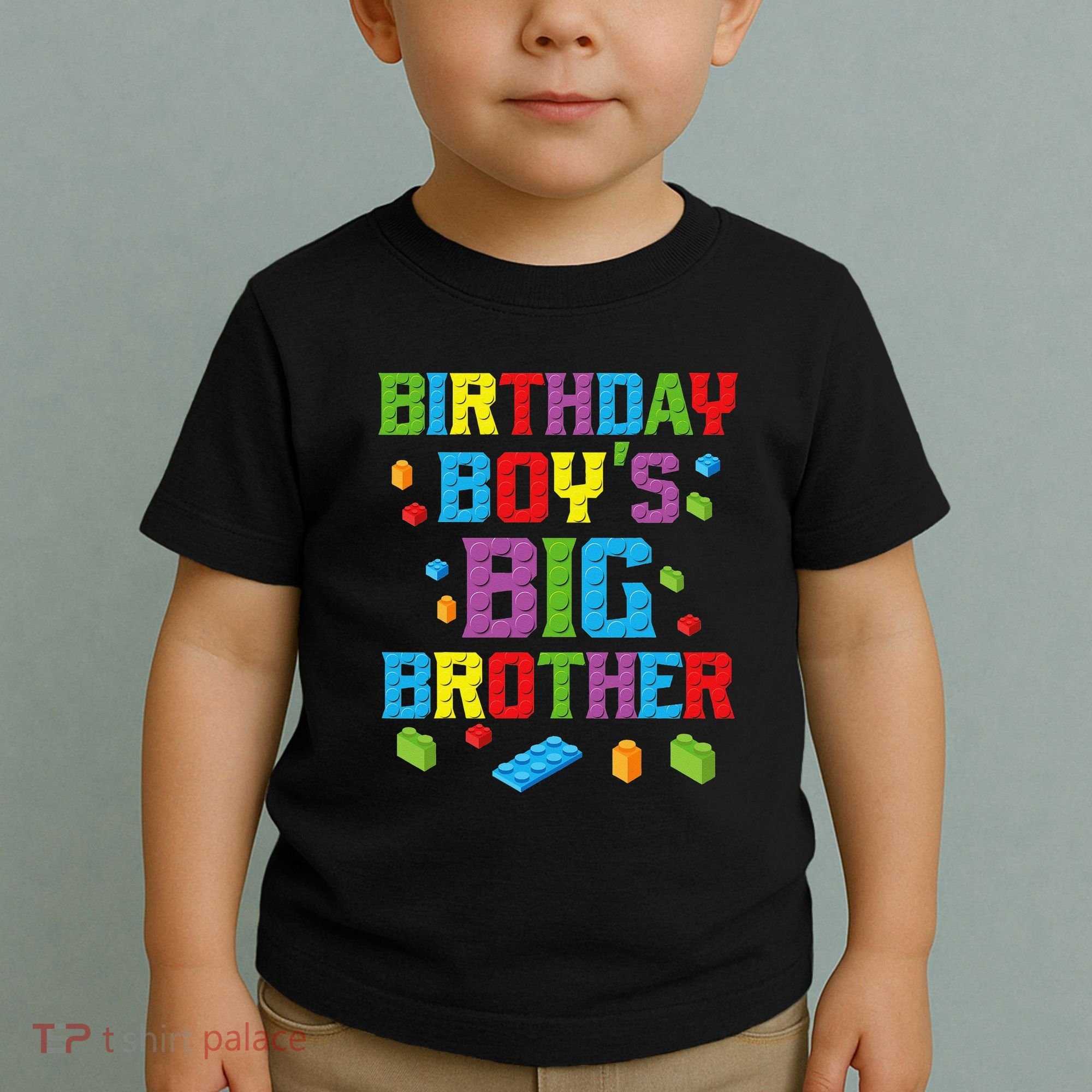 Master Builder Birthday BigBrother Building Blocks Toddler T-Shirt