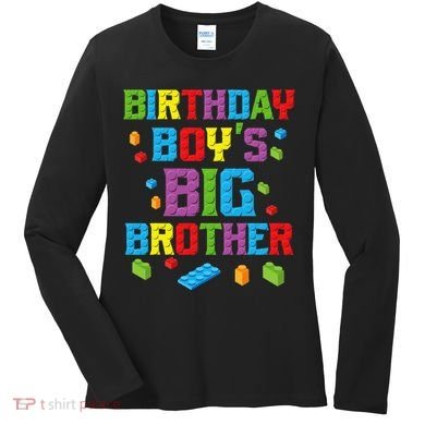 Master Builder Birthday BigBrother Building Blocks Women's Long Sleeve Shirt