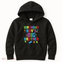 Master Builder Birthday BigBrother Building Blocks Kids Hoodie thumb 0
