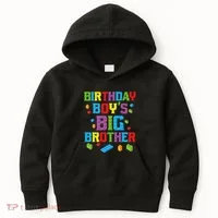 Master Builder Birthday BigBrother Building Blocks Kids Hoodie thumb 0