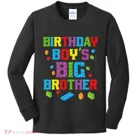 Master Builder Birthday BigBrother Building Blocks Kids Long Sleeve Shirt thumb 0