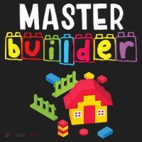 Master Builder Building Blocks Brick Builders Toys Gift Women's Dry Zone Grid Polo thumb 2