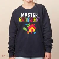 Master Builder Building Blocks Brick Builders Toys Gift Women's Sweatshirt thumb 0