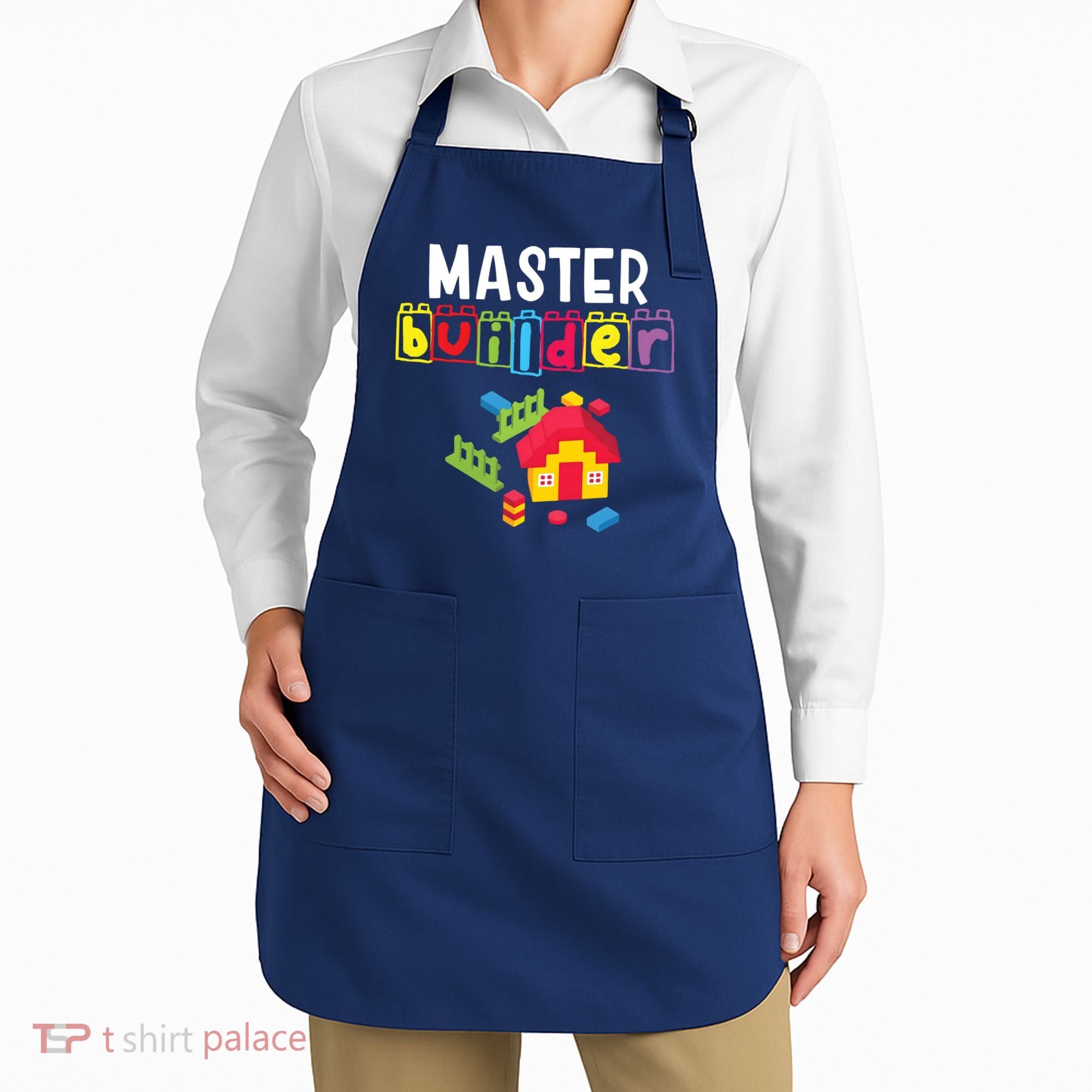 Master Builder Building Blocks Brick Builders Toys Gift Apron