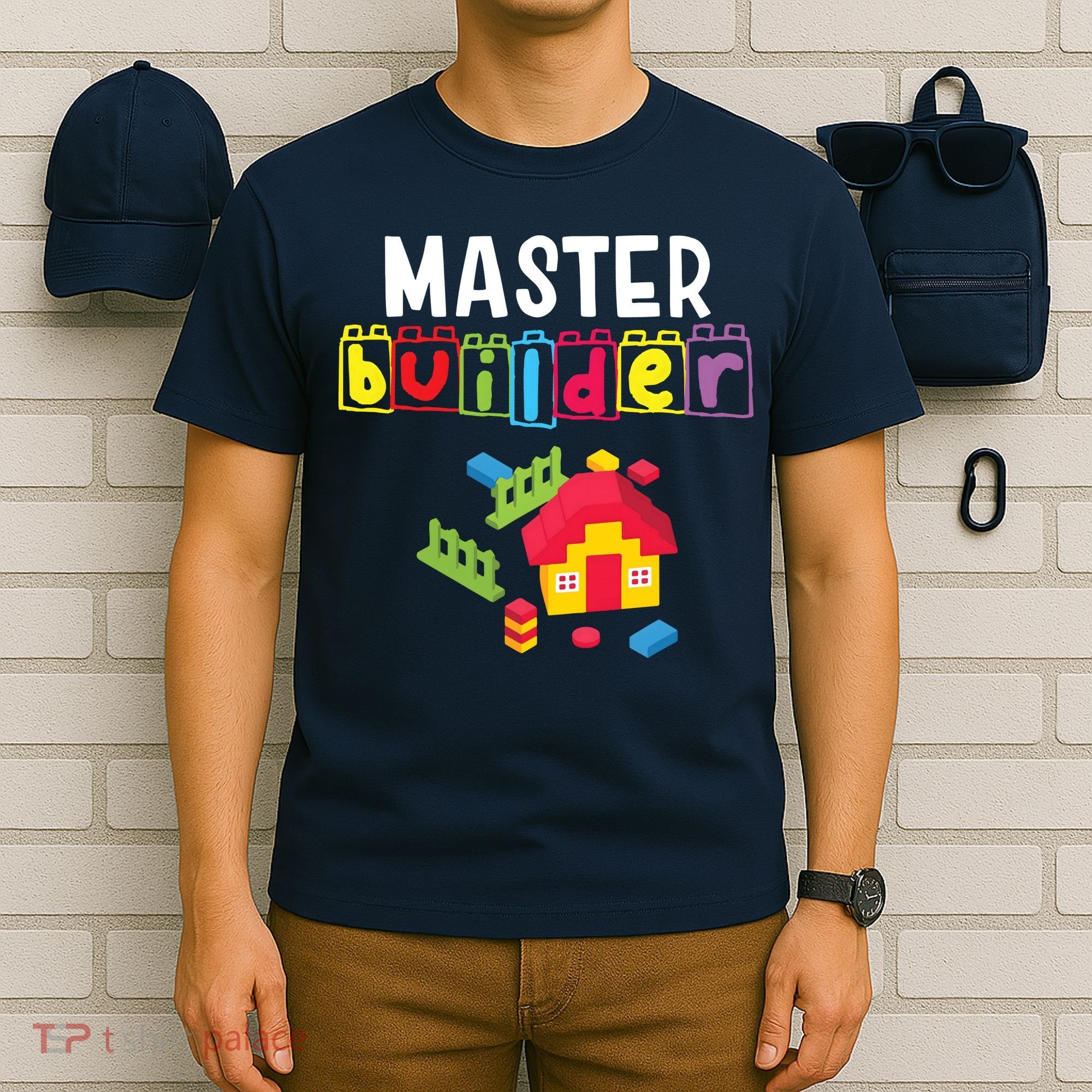 Master Builder Building Blocks Brick Builders Toys Gift T-Shirt