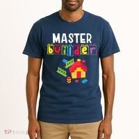 Master Builder Building Blocks Brick Builders Toys Gift Tall T-Shirt thumb 2