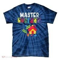 Master Builder Building Blocks Brick Builders Toys Gift Tie-Dye T-Shirt thumb 0