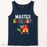 Master Builder Building Blocks Brick Builders Toys Gift Tank Top thumb 2