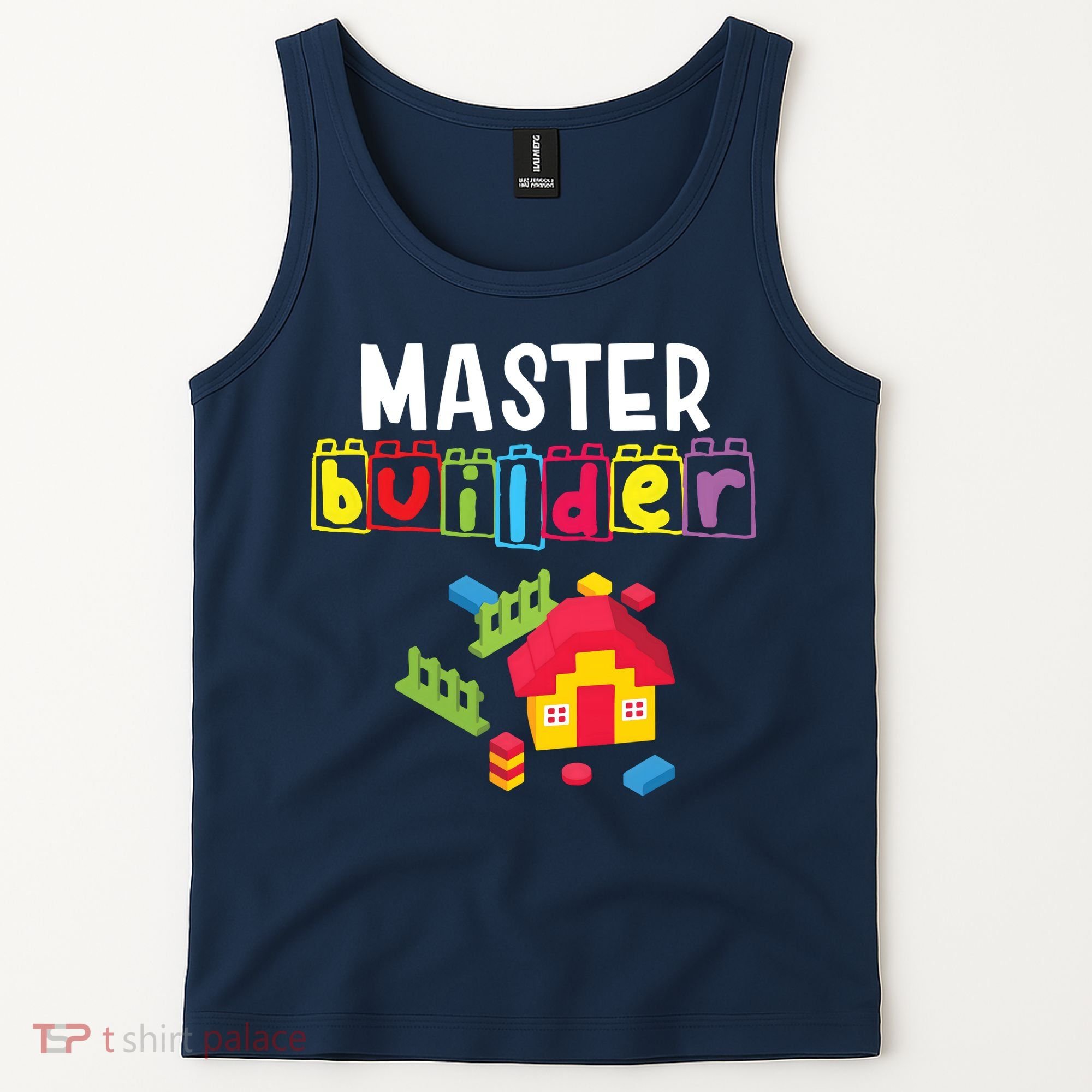 Master Builder Building Blocks Brick Builders Toys Gift Tank Top