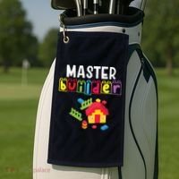 Master Builder Building Blocks Brick Builders Toys Gift Golf Towel thumb 2