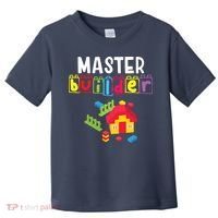 Master Builder Building Blocks Brick Builders Toys Gift Toddler T-Shirt thumb 0