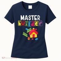 Master Builder Building Blocks Brick Builders Toys Gift Women's T-Shirt thumb 0