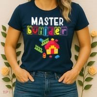 Master Builder Building Blocks Brick Builders Toys Gift Women's T-Shirt thumb 2