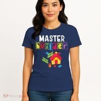 Master Builder Building Blocks Brick Builders Toys Gift Women's T-Shirt thumb 4