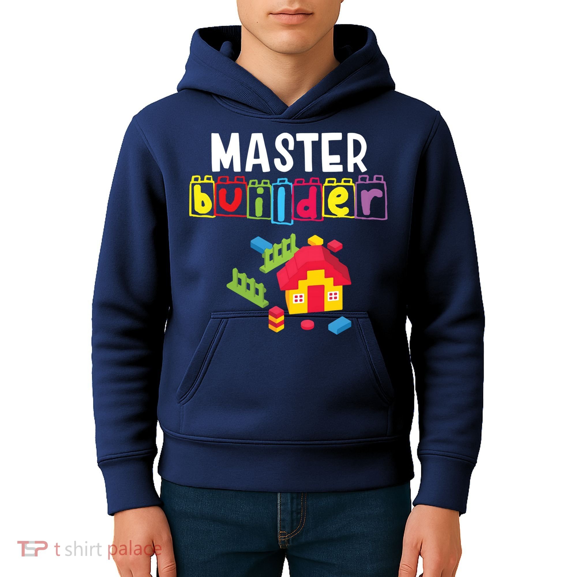 Master Builder Building Blocks Brick Builders Toys Gift Kids Hoodie