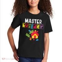Master Builder Building Blocks Brick Builders Toys Gift Kids T-Shirt thumb 2