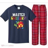 Master Builder Building Blocks Brick Builders Toys Gift Kids Plaid Pajama Set thumb 0