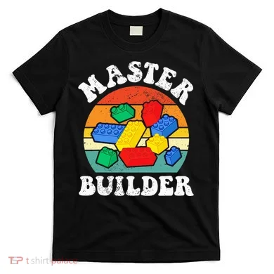 Master Builder Building Blocks Brick Toy Master Builder T-Shirt