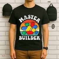 Master Builder Building Blocks Brick Toy Master Builder T-Shirt thumb 6