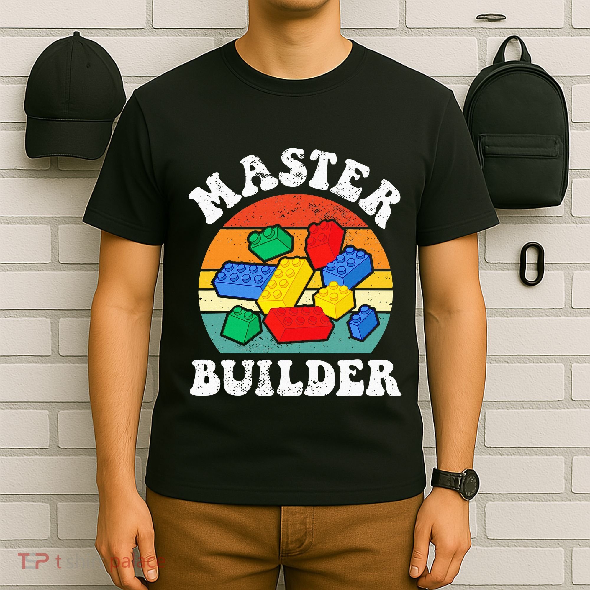 Master Builder Building Blocks Brick Toy Master Builder T-Shirt