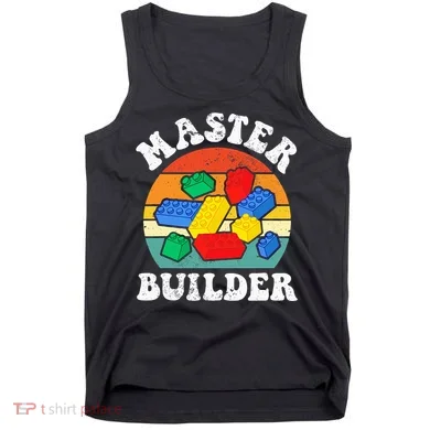 Master Builder Building Blocks Brick Toy Master Builder Tank Top