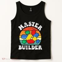 Master Builder Building Blocks Brick Toy Master Builder Tank Top thumb 2